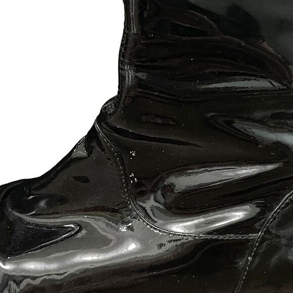 COLE HAAN Boots Women’s 6B Glossy Black Patent Leather Waterproof Tall - Picture 5 of 8